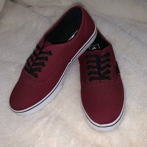 Authentic Burgundy Vans
